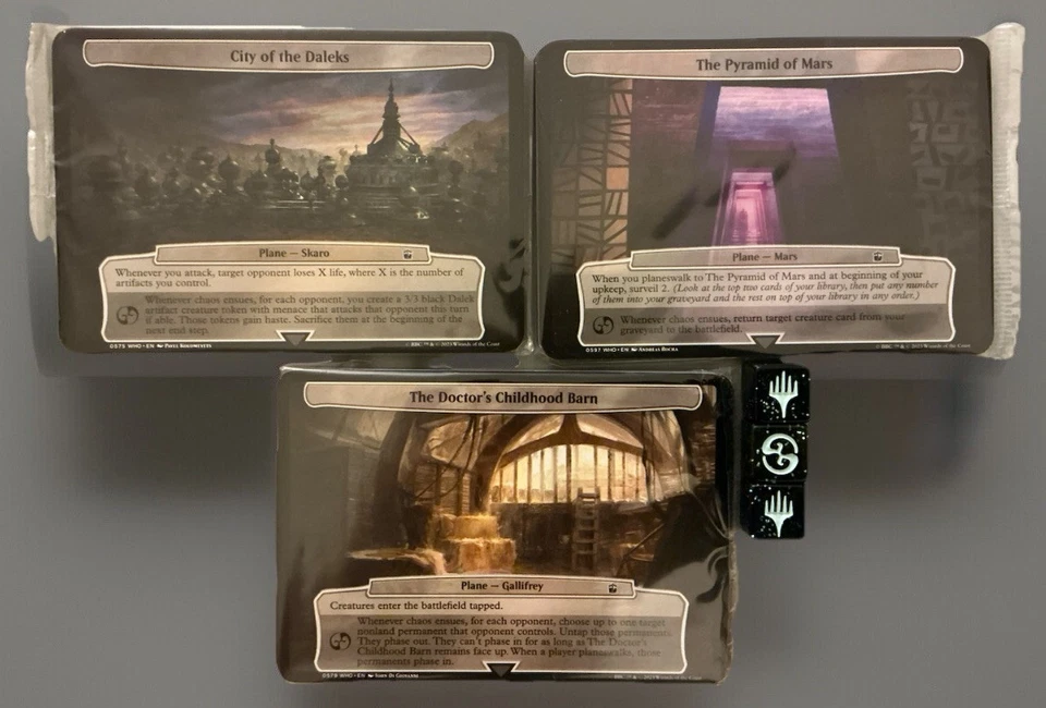 MTG Dr Who planechase Cards, 3 Packs - Image 1 of 1