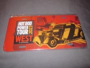 Placa de licencia de tocador Hot Rod Power Tour West 2023 nueva sellada - Imagen 1 de 4
