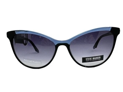 NOVA armação de óculos de sol Steve Madden Smokin 57.16.140 preta feminina - Imagem 1 de 4