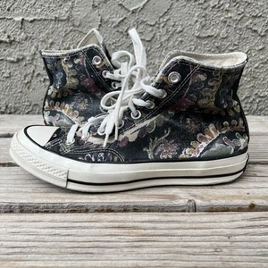 Converse Schuhe Damengröße 9,5 Chuck 70 High Top Herbst Blumen schwarz - Bild 1 von 13