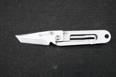 CRKT KISS Knife #5500 Tanto Blade 420 J2 Steel Frame Lock Ed Halligan No Res .99 - Image 1 of 4