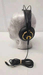 AKG K240 Cuffie Over-Ear Semi Aperte da Studio 55 Ohm Nero Oro Testate - Foto 1 di 4