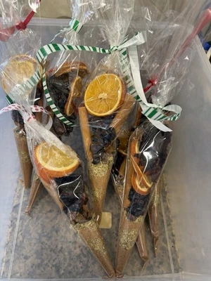 Kit de cocción a fuego lento de popurrí de temporada naranja especias menta vacaciones otoño Navidad bolsa Foto 1 de 4