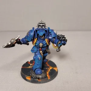 Bibliotecario in Armatura Terminator Dipinto Space Marines Warhammer 40k GamesWorkshop - Foto 1 di 6