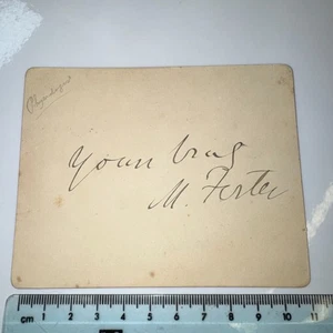 Dr Michael Foster englischer Physiologe abgeschnittenes Autogramm Ende des 19. Jahrhunderts - Bild 1 von 4