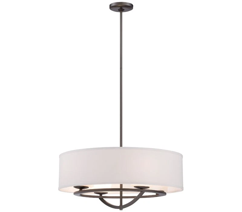 George Kovacs Circuit Round Pendant, 4 Light, 400 Total Watts, Smoked Iron - Image 1 of 1