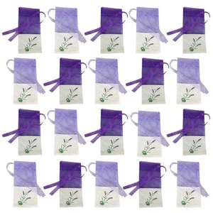 Nuovissima borsa lino profumata trasparente viola profumo bouquet armadio secco - Imagen 1 de 12