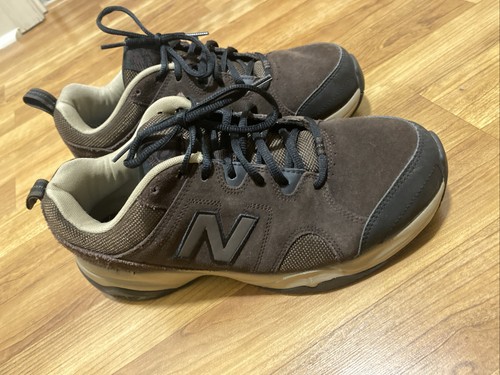 Scarpe stringate da corsa New Balance 609 uomo taglia 10 4E marrone scamosciato rete passeggio