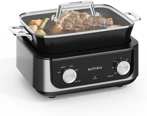 7-Quart Slow Cooker | Pfoa-Free Ceramic Coating, Dishwasher Safe Oven Safe to 45 - Picture 1 of 9
