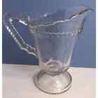 Pitcher Small Early American Pattern Glass Scalloped Tape Jewel Band ca. 1880s