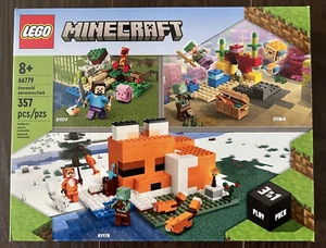 LEGO 66779 Minecraft Overworld Adventures Pack - 3 sets in 1 - New & Sealed - Picture 1 of 8