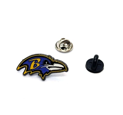 BALTIMORE RAVENS PIN (Black Back) Football NFL Enamel Lapel Brooch - Image 1 of 4