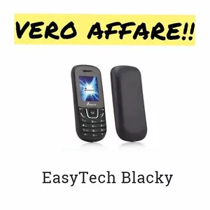 TELEFONO CELLULARE DualSim EASYTECK BLACKY New NERO - Foto 1 di 1
