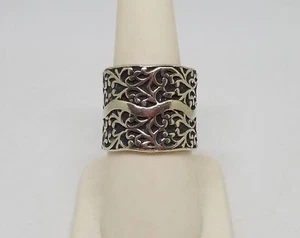 Anillo brazalete filigrana de plata de ley 925 Silpada talla 6 R1741 - Imagen 1 de 12