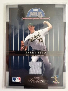 2005 Donruss Playoff Prestige Barry Zito & Mike Sweeney Game-Worn Jersey - Picture 1 of 4