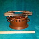 Vintage Spring Swiss Culinox Copper Stainless Steel Réchaud Stove Portable