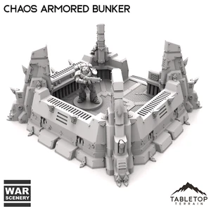 Chaos Armored Bunker - Fantasy Grimdark Demon Terrain - Picture 1 of 5
