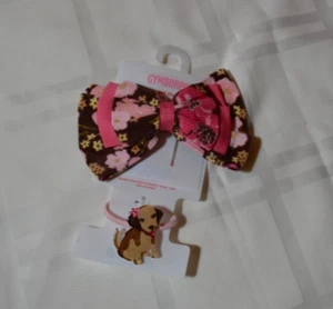 Gymboree Primrose Hair Acc includes Puppy Hair Pony & Large Bow Clip NWT - Picture 1 of 1