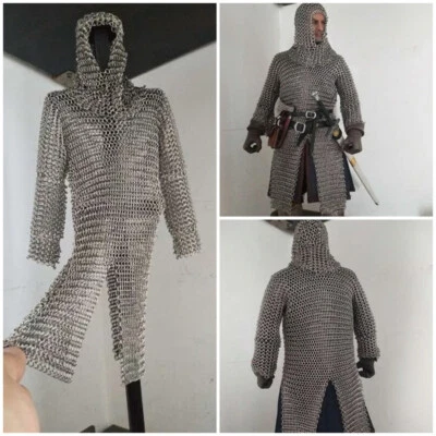 12" Warrior Knight Alloy Body Chain Metals Armour Costume for 1/6 Figure Lot New - Image 1 of 4