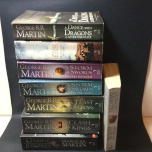 Game Of Thrones George R R Martin Books Complete Set 1-7 A Song Of Ice & Fire - Picture 1 of 5