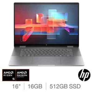 Ordinateur portable HP Envy x360 AMD Ryzen 5 16 Go RAM 512 Go SSD 16 pouces 2 en 1 16-ad0006na - Photo 1/9