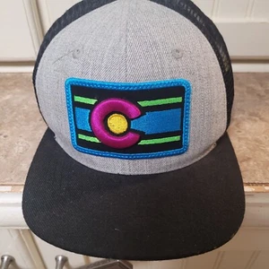 Colorado Ltd Mütze Staatsflagge bestickt Aufnäher Retro Trucker Druckknopflasche Kappe schön - Bild 1 von 5