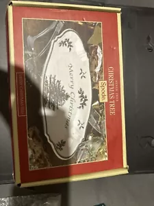 Spode Merry Christmas Christmas Tree Serving Tray 11" New - Picture 1 of 15