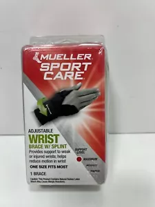 Mueller Sports Care Adjustable Wrist Brace With Splint One Size Fits Both Wrists - Picture 1 of 6