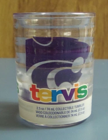 Tervis - K-State Wildcats- Collectible Tumbler Shot Glass - Plastic/Acrylic- New Cover