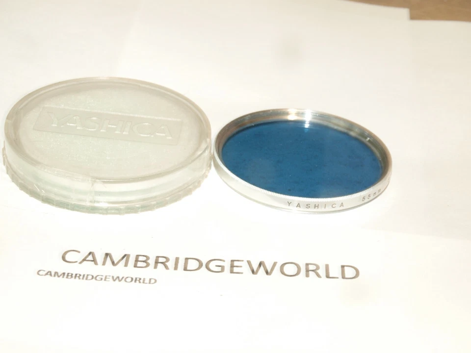 Yashica 55mm 80B BLUE  CHROME OPTICAL GLASS SCREW in Filter ORIGINAL YASHICA - Image 1 of 1