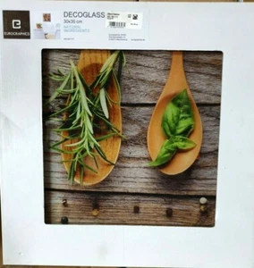 4er Set, 4x Eurographics Glasbild 30x30cm, Fresh Ingredience, DG-DC1177, NEU/OVP - Bild 1 von 1
