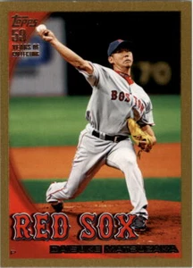 Topps Gold Border #483 2010 Daisuke Matsuzaka/2010 - casi nuevo-como nuevo - Imagen 1 de 1