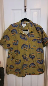  Koto Shirt Mens XL Short Sleeve Button Up Geometric Multicolor Pre-owned  - Picture 1 of 13