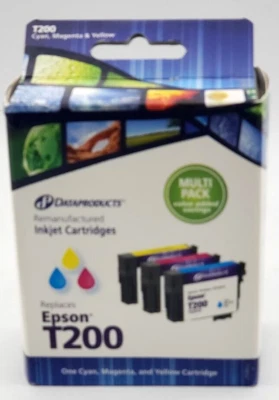 Dataproducts Multi Pack Cyan Magenta Yellow Inkjet Cartridges Replace Epson T200 - Image 1 of 4