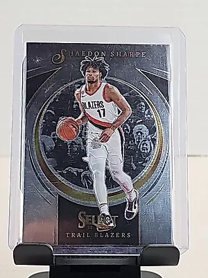 Shaedon Sharpe RC 2022-23 Panini Select Certified Base #1 Trail Blazers Parallel - Image 1 of 2