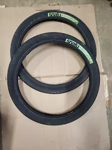 Pair Snafu Rim Job 20 x 2.125 BMX Tires Dirt Street Park 60 PSI - Picture 1 of 3