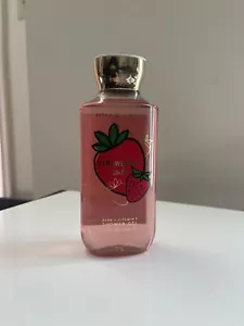 Bath and Body Works Gel Doccia Fragola Soda Lavaggio Corpo Vitamina E 10 fl oz - Foto 1 di 2