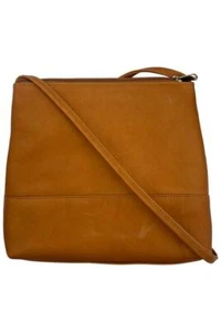 Le Donne Leather Carry Along Crossbody Tan - Picture 1 of 2