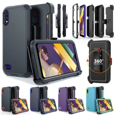 Funda protectora a prueba de golpes para LG K22/K22 Plus/K32 + clip para cinturón se adapta a Otterbox Foto 1 de 4