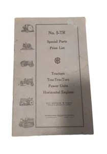 VTG 5-TR 1936 14M Tractors SPECIAL PARTS Orig Price List INTERNATIONAL HARVESTER - Picture 1 of 15