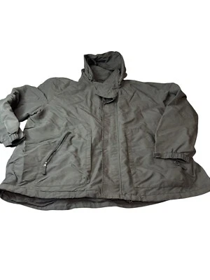 3XL Men’s Land’s End Gray Winter Weatherproof  Hooded Coat with Bottom Extender - Image 1 of 4