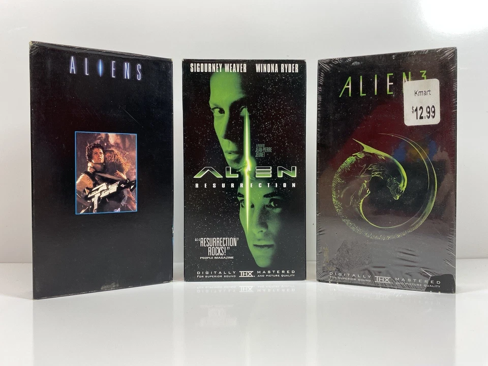 Alien VHS Lot of 3 Fox Video Aliens Resurrection & Alien 3 Sci Fi Horror Action - Image 1 of 4