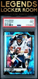 2024 Panini Prizm #111 Cj Stroud Blue Ice /99 PSA 9 - Picture 1 of 2