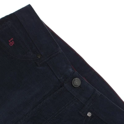 Pantalones de pana Luciano Barbera de cinco bolsillos talla 46 (US 30) en azul Luciano Barbera nuevos con etiquetas Foto 1 de 4