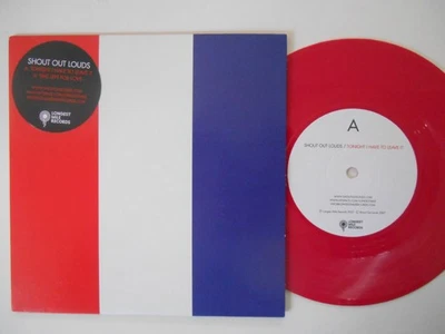SHOUT OUT LOUDS Tonight I Have To Leave It - Red Vinyl EX/EX Cond 7" (2007) - Image 1 of 2