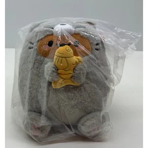 Smoko Cat Tayto Potato Mochi Plush Grey NWT #98B - Picture 1 of 6