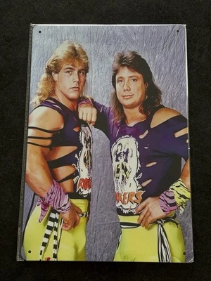 WWF The Rockers Aluminium Metal Sign Steel Tin Poster ROOKIE SHAWN MICHAELS WWE - Image 1 of 4