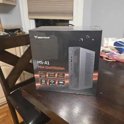 Minisforum MS-A1 PC w/ Ryzen 7 8700G, Dual 2.5G NIC, WiFI 7, 4x M.2, Oculink - Image 1 of 3