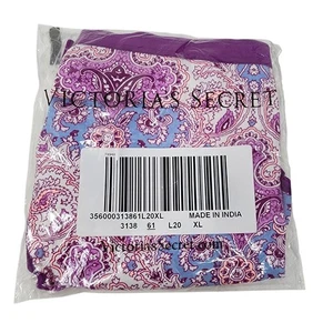 Victorias Secret Hipster Panty Womens XL Purple Paisley Print Underwear New 2 - Picture 1 of 3