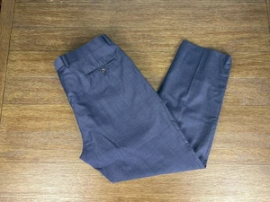 Jos. Pantalone elegante uomo A Bank piatto davanti lana navy 40x31 - Foto 1 di 11